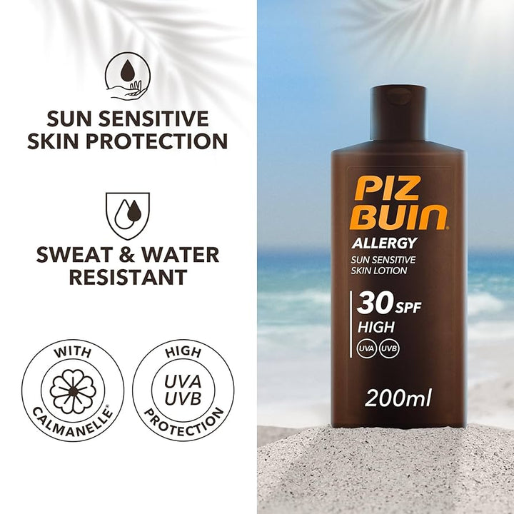 Piz Buin Moisturising Sun Tan Lotion SPF30 - Branded Beauty