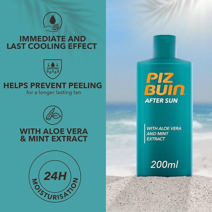Piz Buin Soothing and Cooling After Sun Lotion - 200ml - Branded Beauty