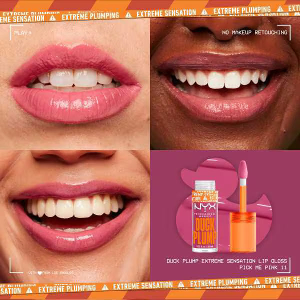 NYX Duck Plump High Pigment Lip Gloss - 11 Pick Me Pink
