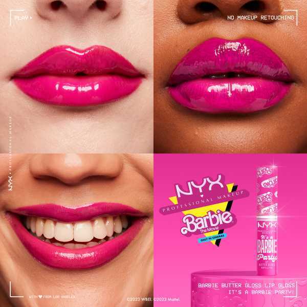 NYX Butter Gloss - 01 It's A Barbie Party