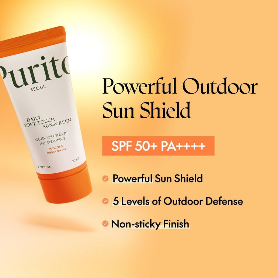 Purito Daily Soft Touch Sunscreen PA++++ SPF50 60ml - Branded Beauty