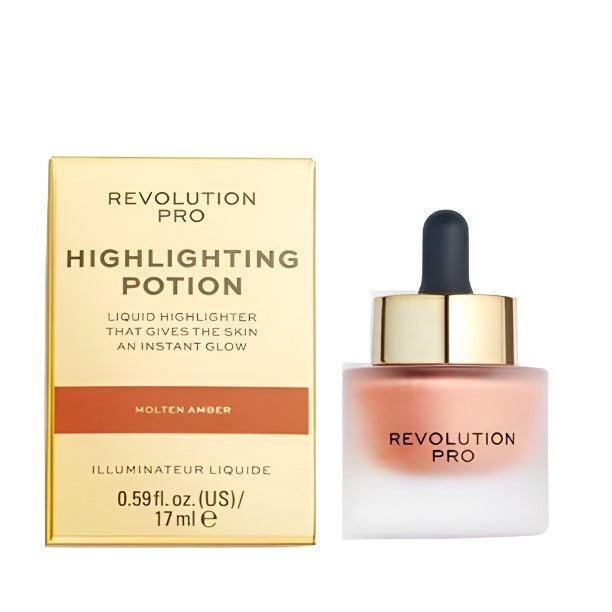 Revolution Highlighting Potion Liquid Highlighter - Molten Amber - Branded Beauty