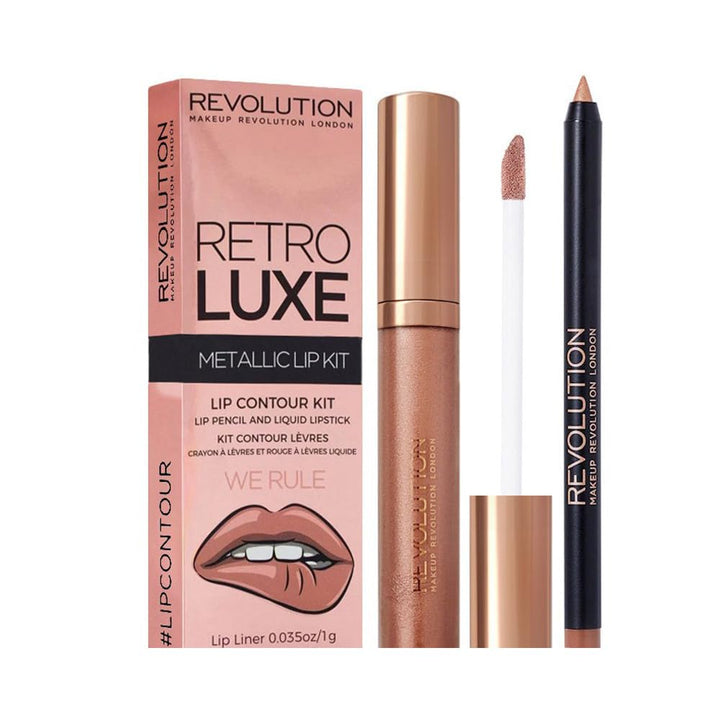 Revolution Retro Luxe Kits Metallic We Rule - Branded Beauty