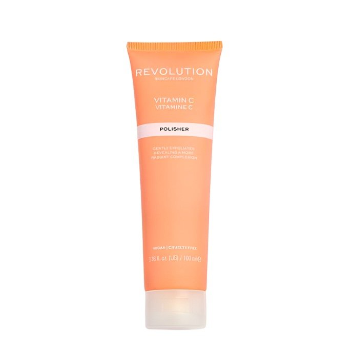 Revolution Skincare Brightening face scrub with vitamin C 100ml - Branded Beauty