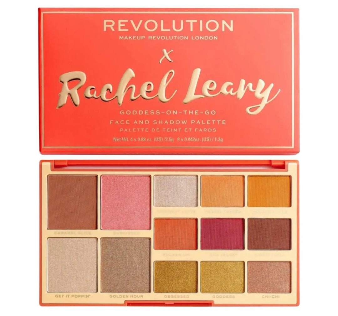 Revolution x Rachel Leary Goddess On The Go Palette - Branded Beauty