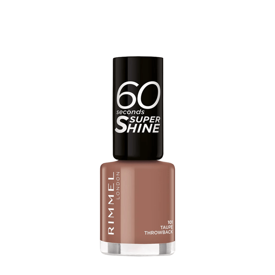 Rimmel 60 Seconds Super Shine Nail Polish - 101 Taupe Throwback - Branded Beauty