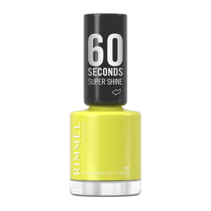 Rimmel 60 Seconds Super Shine Nail Polish - 155 Beach Breeze Please - Branded Beauty