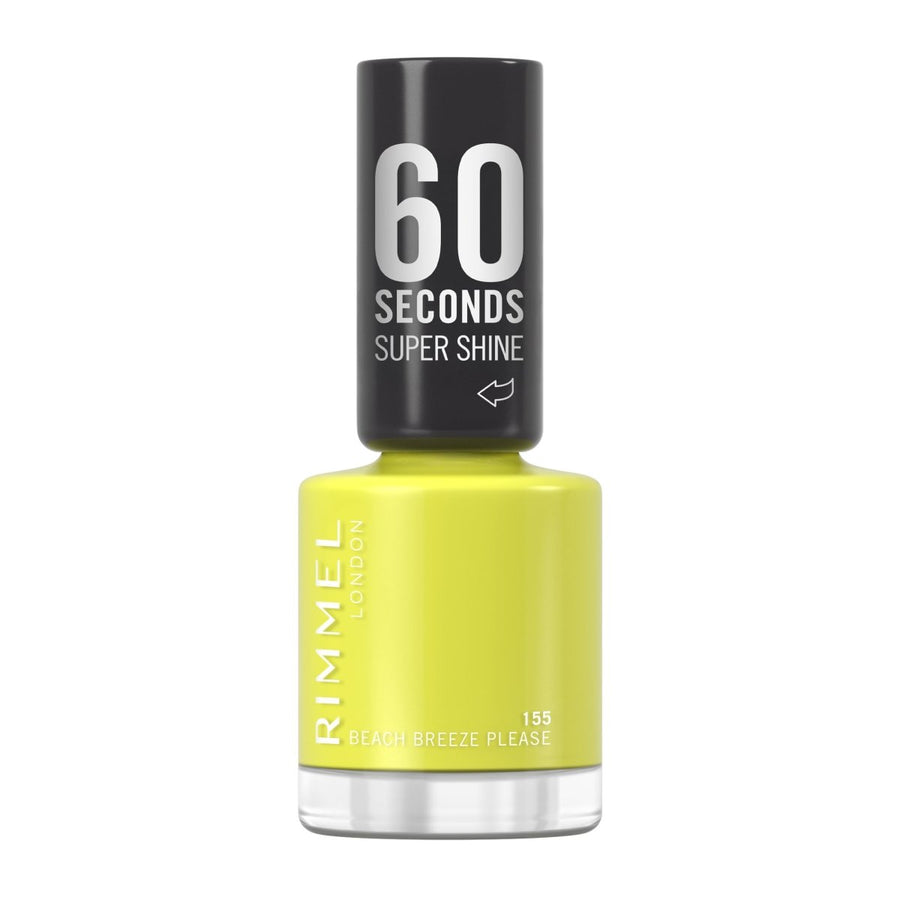 Rimmel 60 Seconds Super Shine Nail Polish - 155 Beach Breeze Please - Branded Beauty