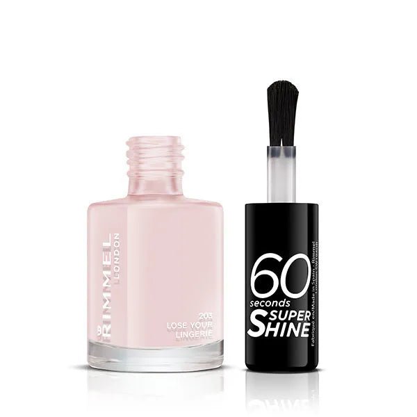 Rimmel 60 Seconds Super Shine Nail Polish - 203 Lose Your Lingerie - Branded Beauty