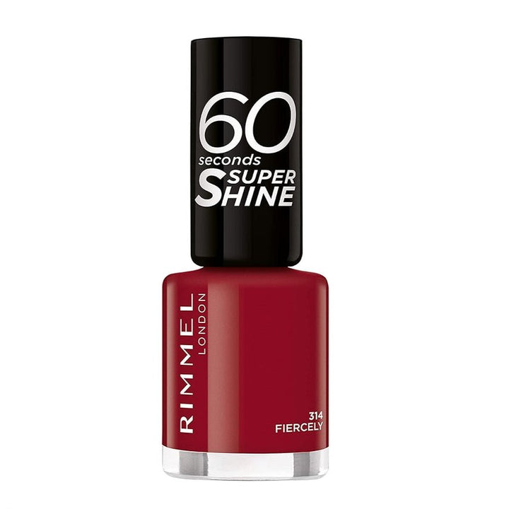 Rimmel 60 Seconds Super Shine Nail Polish - 314 Fiercely - Branded Beauty