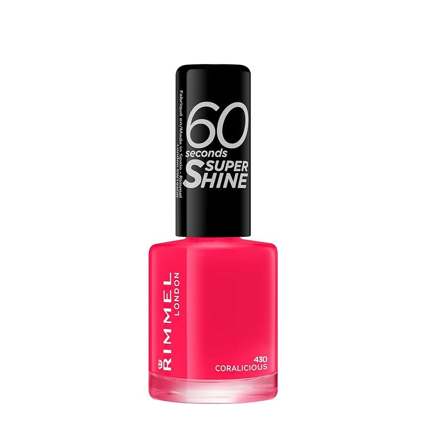 Rimmel 60 Seconds Super Shine Nail Polish - 430 Coralicious - Branded Beauty