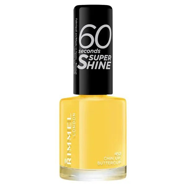 Rimmel 60 Seconds Super Shine Nail Polish - 452 Chin Up , Buttercup - Branded Beauty