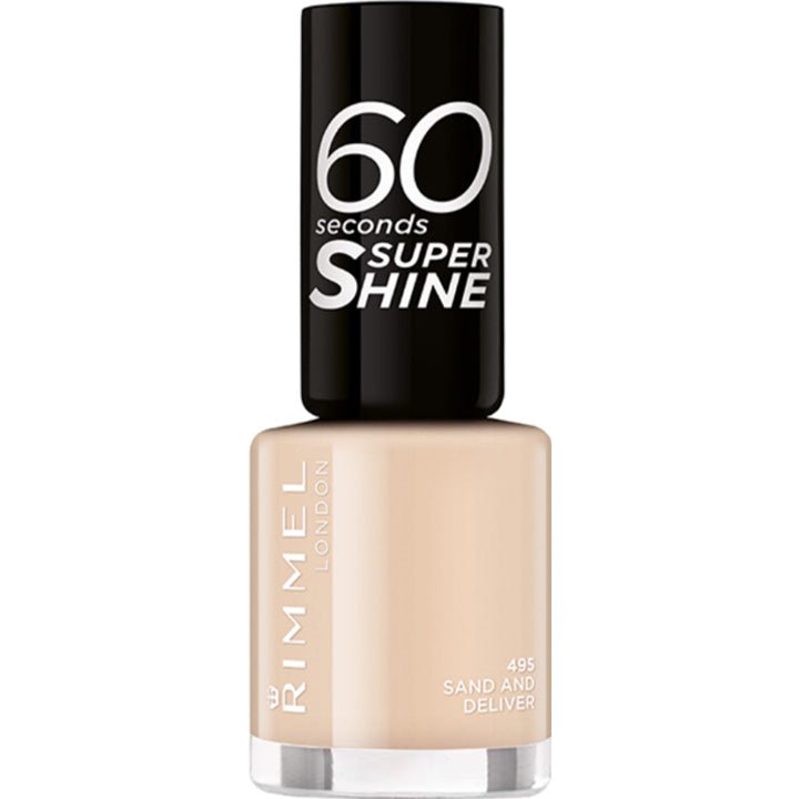 Rimmel 60 Seconds Super Shine Nail Polish - 495 Sand And Deliver - Branded Beauty