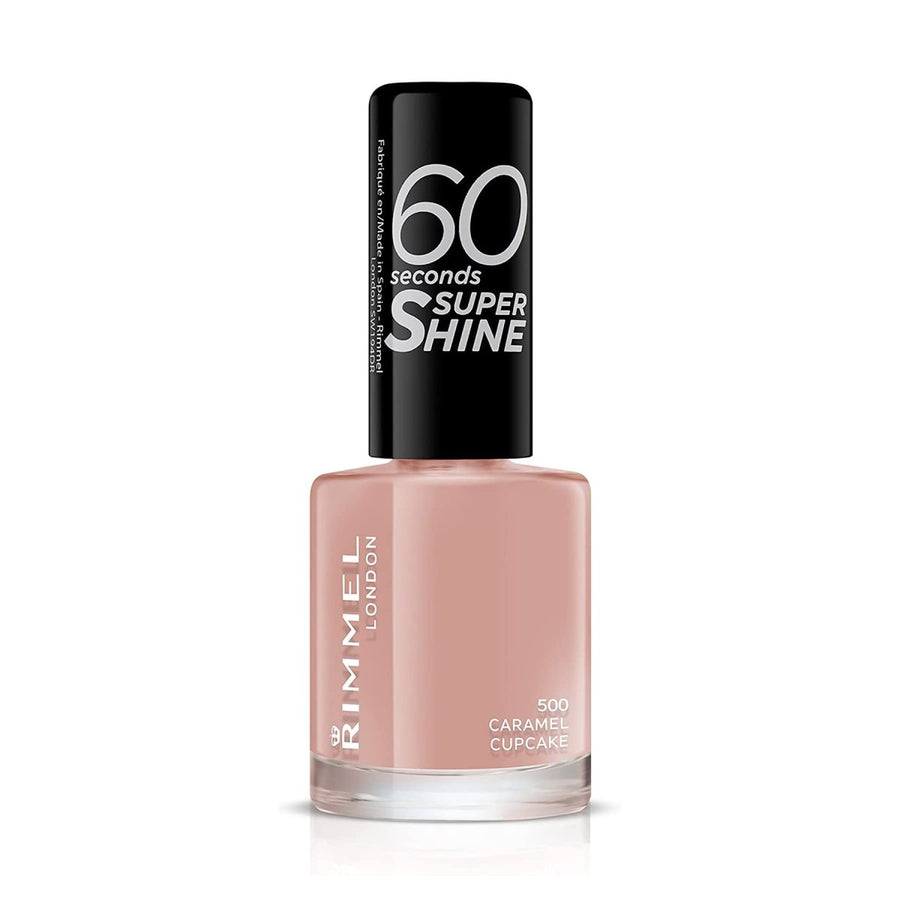 Rimmel 60 Seconds Super Shine Nail Polish - 500 Caramel Cupcake - Branded Beauty