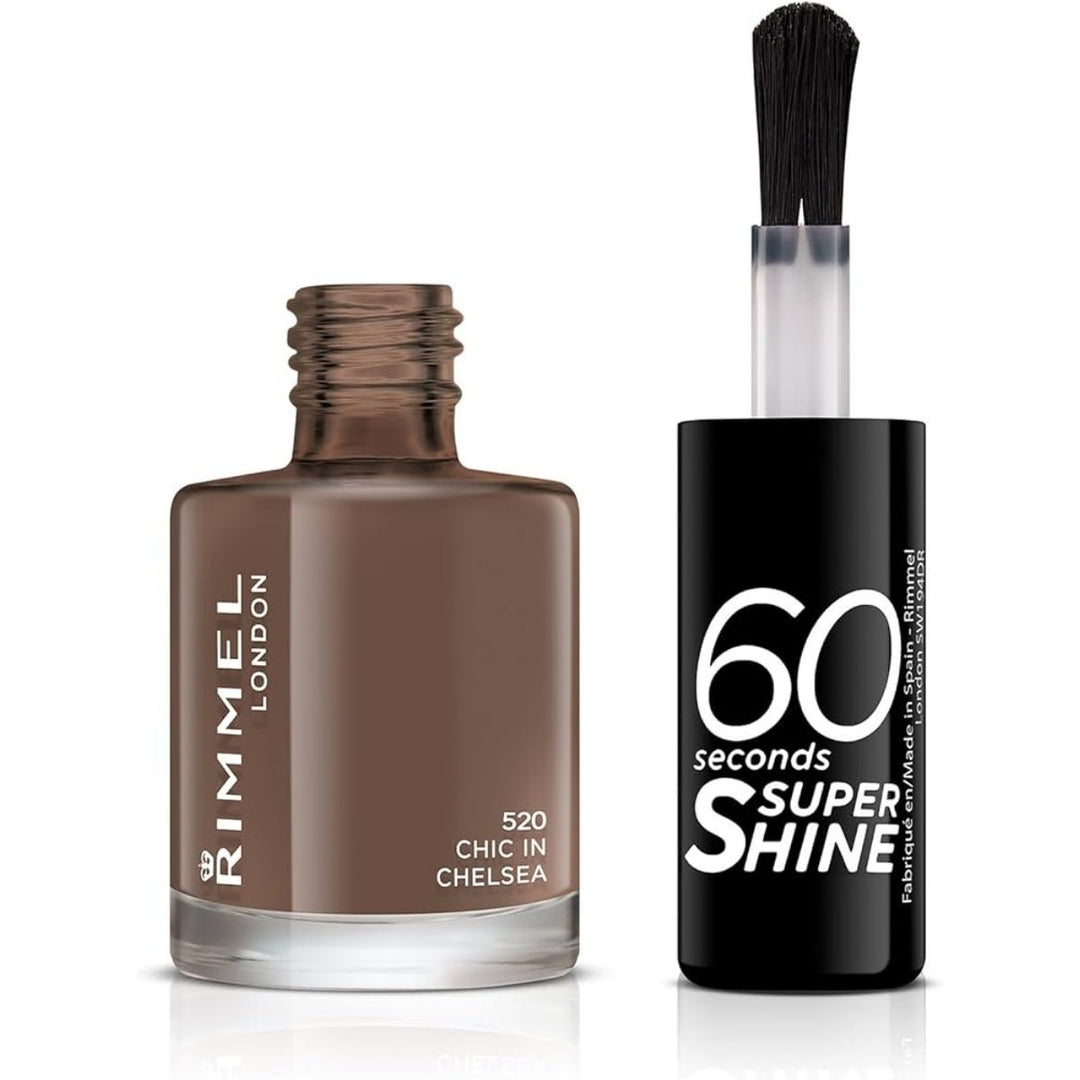 Rimmel 60 Seconds Super Shine Nail Polish - 520 Chic In Chelsea - Branded Beauty