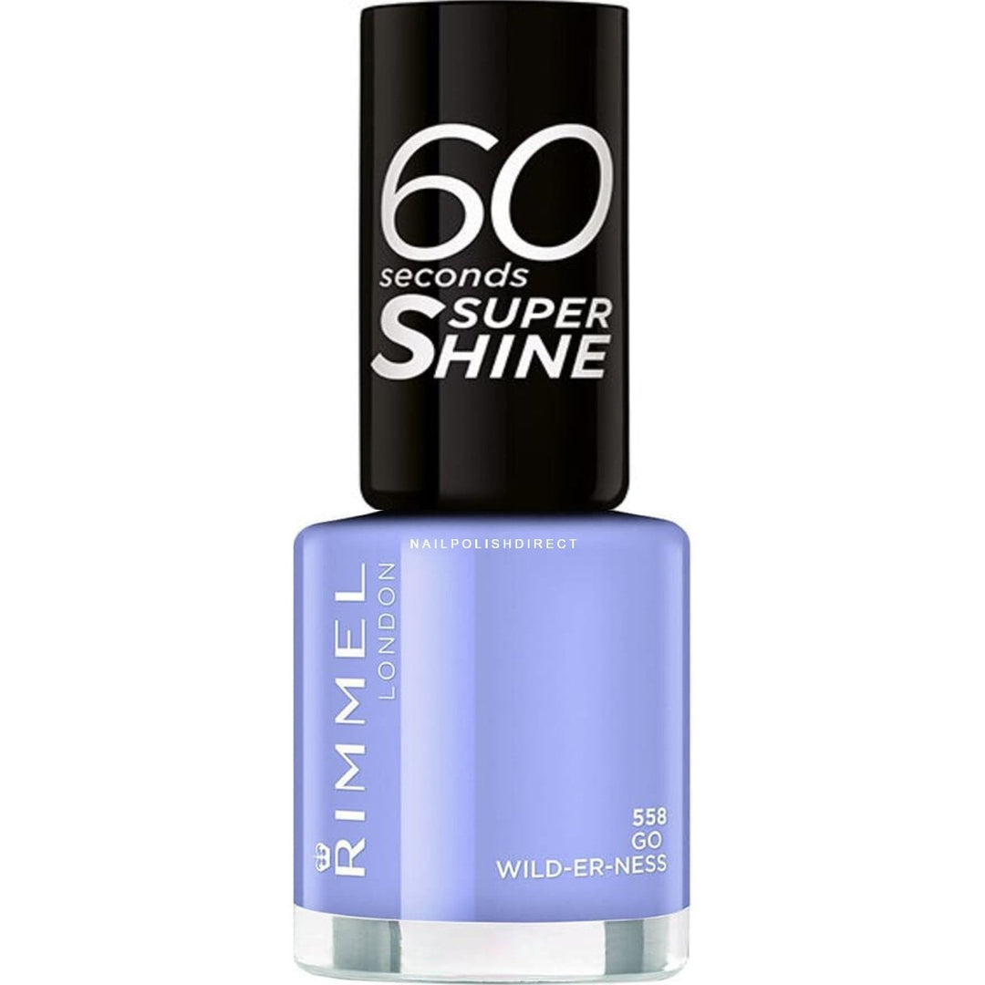 Rimmel 60 Seconds Super Shine Nail Polish - 558 Go Wild - Er - Ness - Branded Beauty