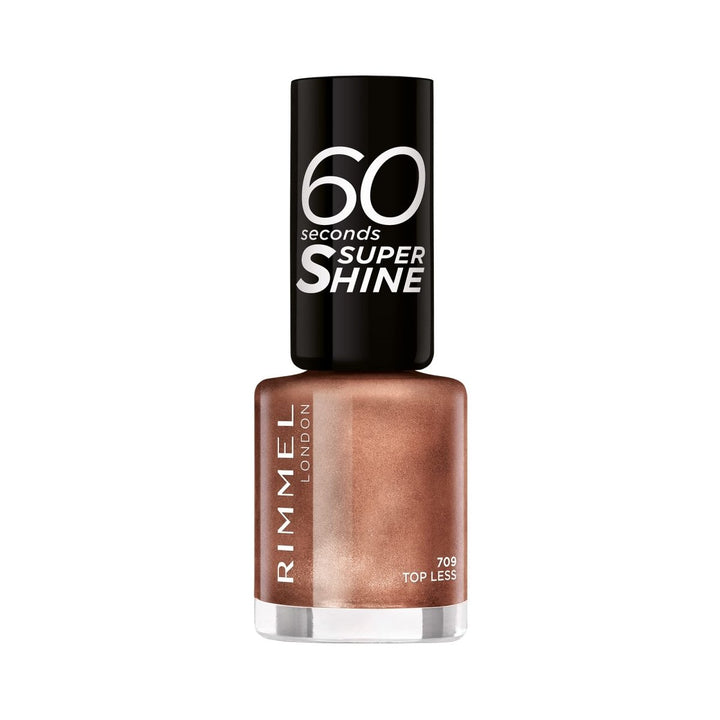 Rimmel 60 Seconds Super Shine Nail Polish - 709 Top Less - Branded Beauty