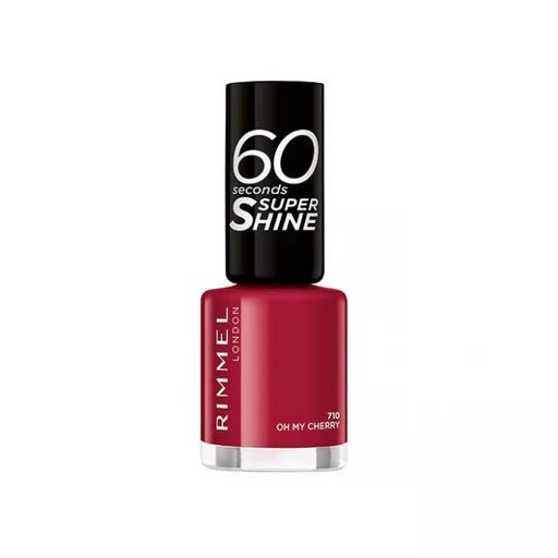 Rimmel 60 Seconds Super Shine Nail Polish - 710 Oh My Cherry - Branded Beauty