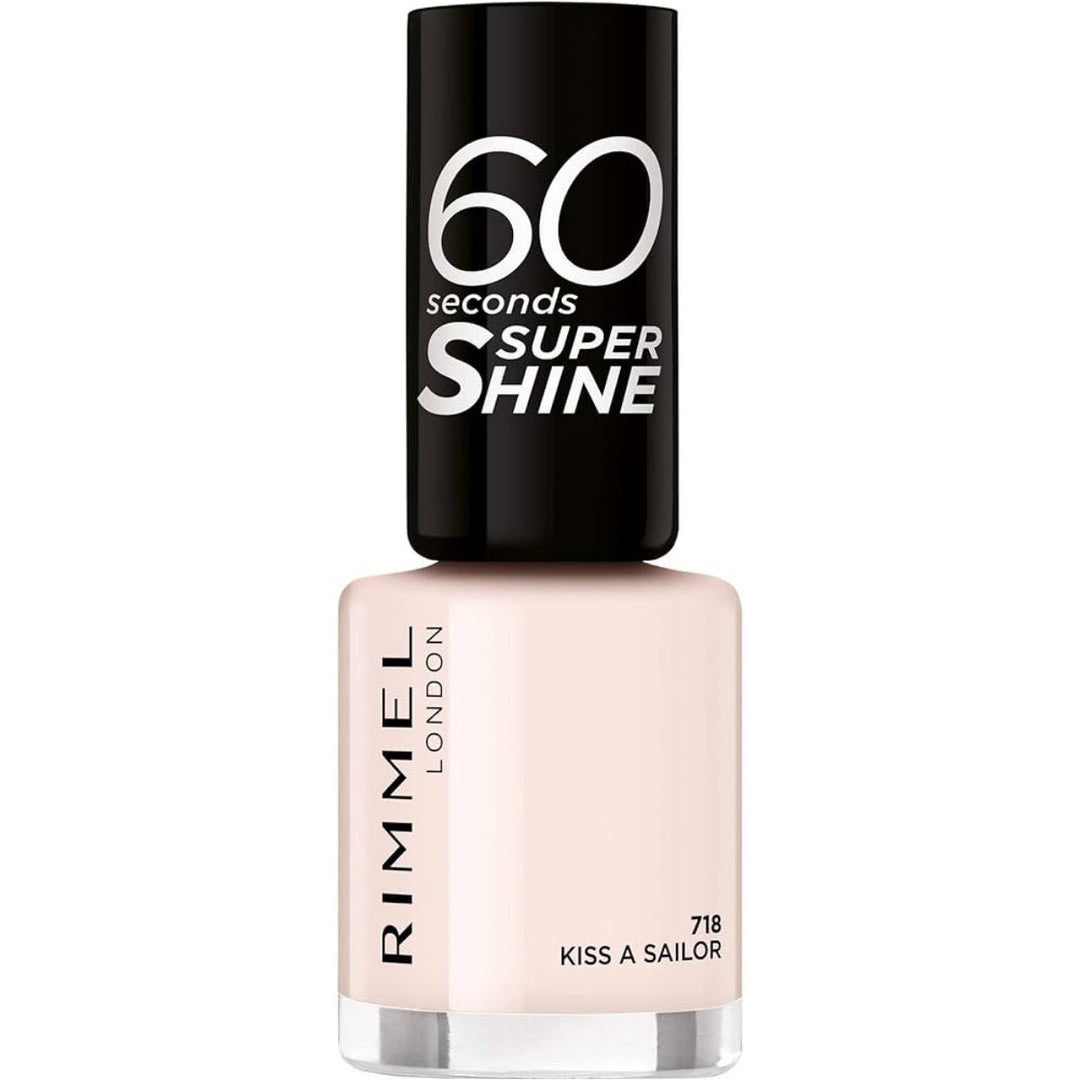 Rimmel 60 Seconds Super Shine Nail Polish - 718 Kiss A Sailor - Branded Beauty