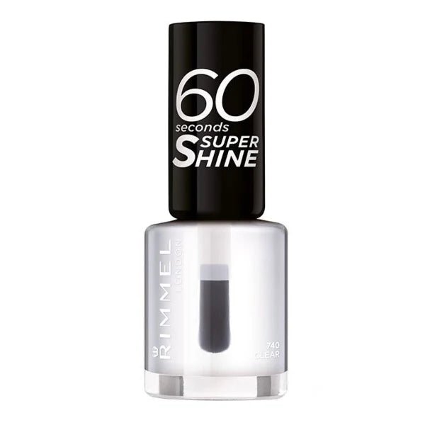 Rimmel 60 Seconds Super Shine Nail Polish - 740 Clear - Branded Beauty