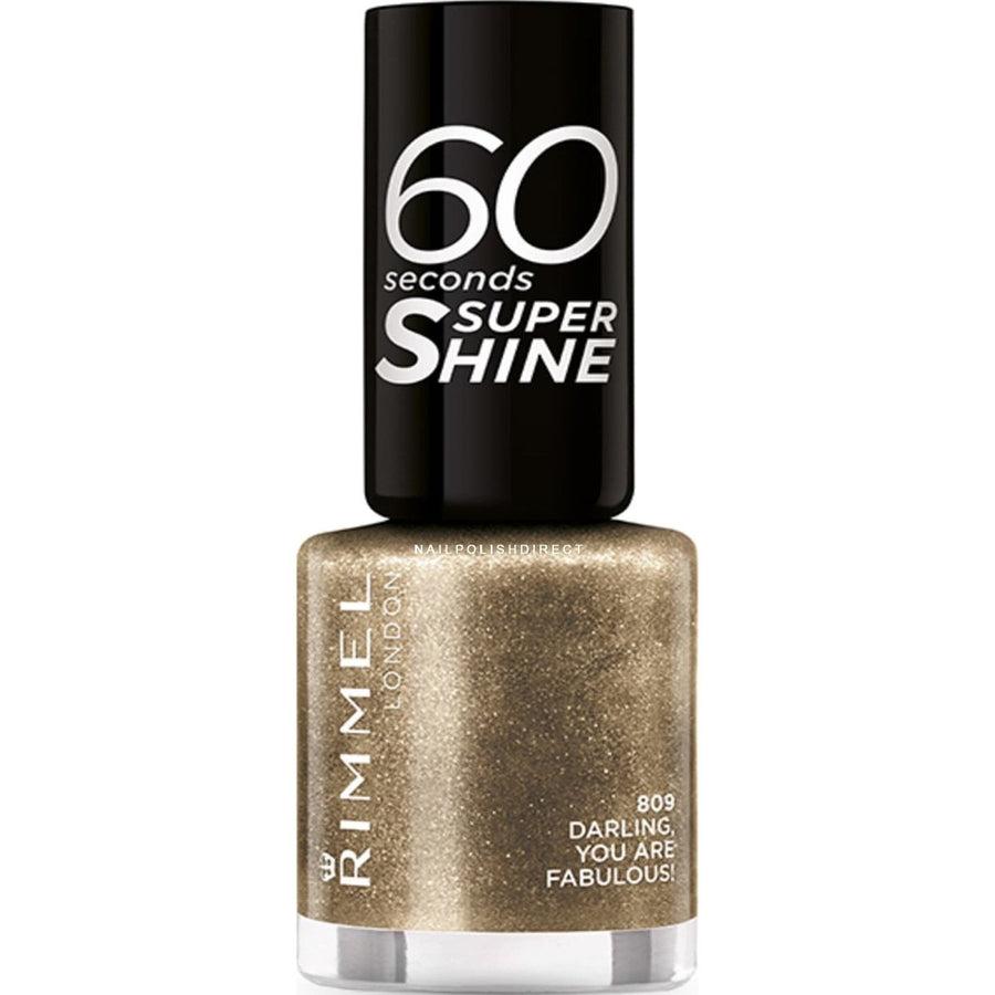 Rimmel 60 Seconds Super Shine Nail Polish - 809 Darling , You Are Fabulous! - Branded Beauty
