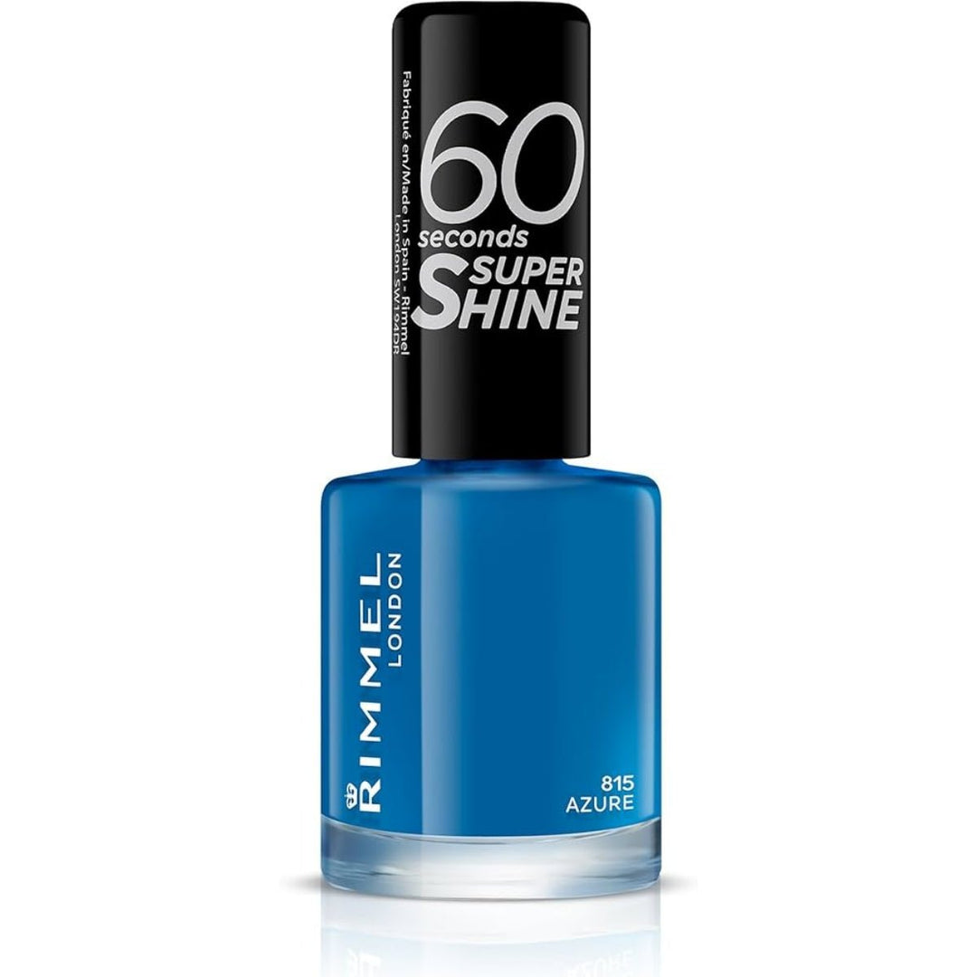 Rimmel 60 Seconds Super Shine Nail Polish - 815 Azure - Branded Beauty