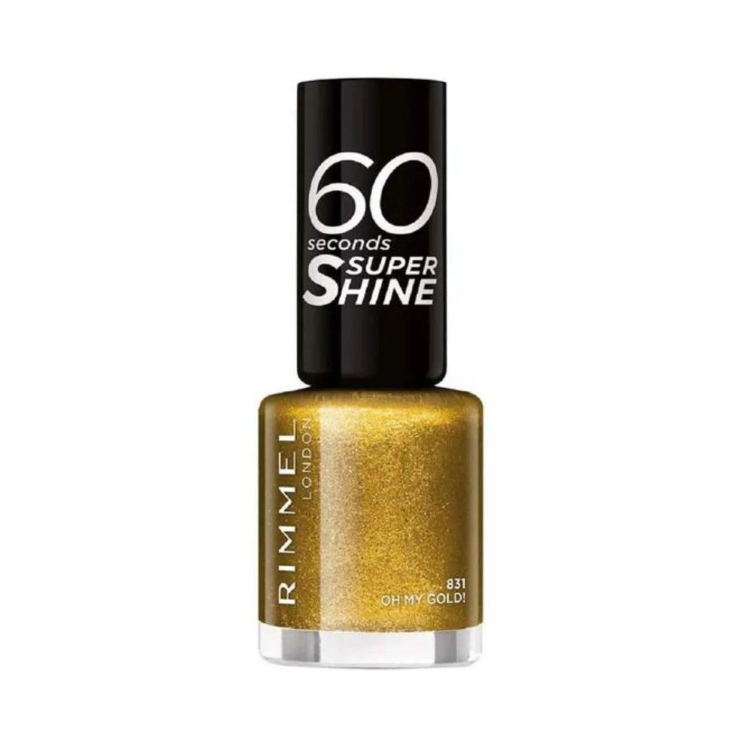 Rimmel 60 Seconds Super Shine Nail Polish - 831 Oh My Gold ! - Branded Beauty