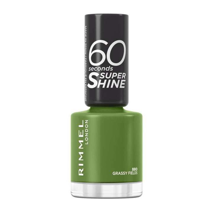 Rimmel 60 Seconds Super Shine Nail Polish - 880 Grassy Fields - Branded Beauty