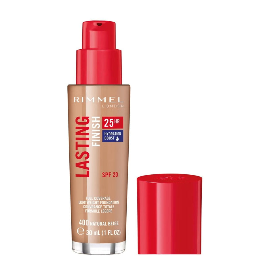 Rimmel Lasting Finish 25 Hours Foundation - 400 Natural Beige - Branded Beauty