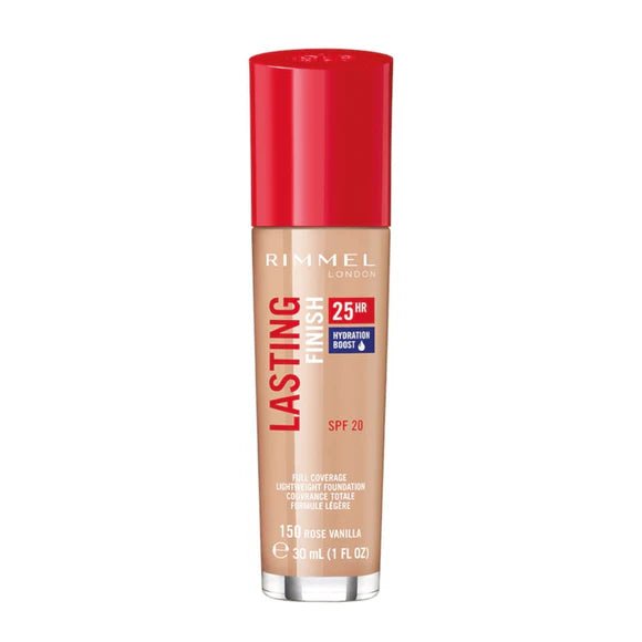 Rimmel Lasting Finish Foundation 30ml - 150 Rose Vanilla - Branded Beauty