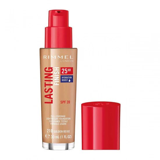 Rimmel Lasting Finish Foundation 30ml - 210 Golden Beige - Branded Beauty