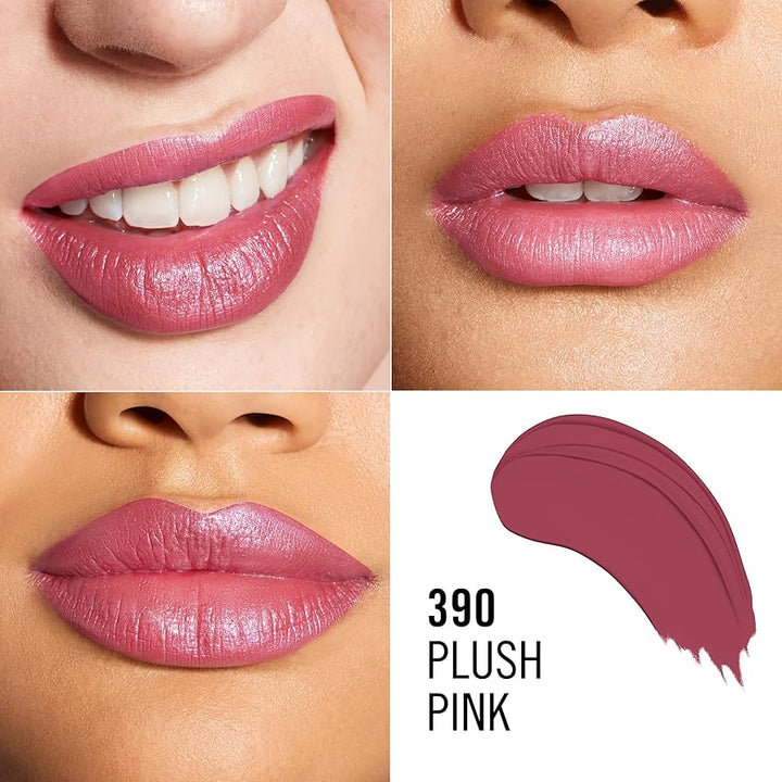 Rimmel Lasting Finish Lipstick - 390 Plush Pink - Branded Beauty