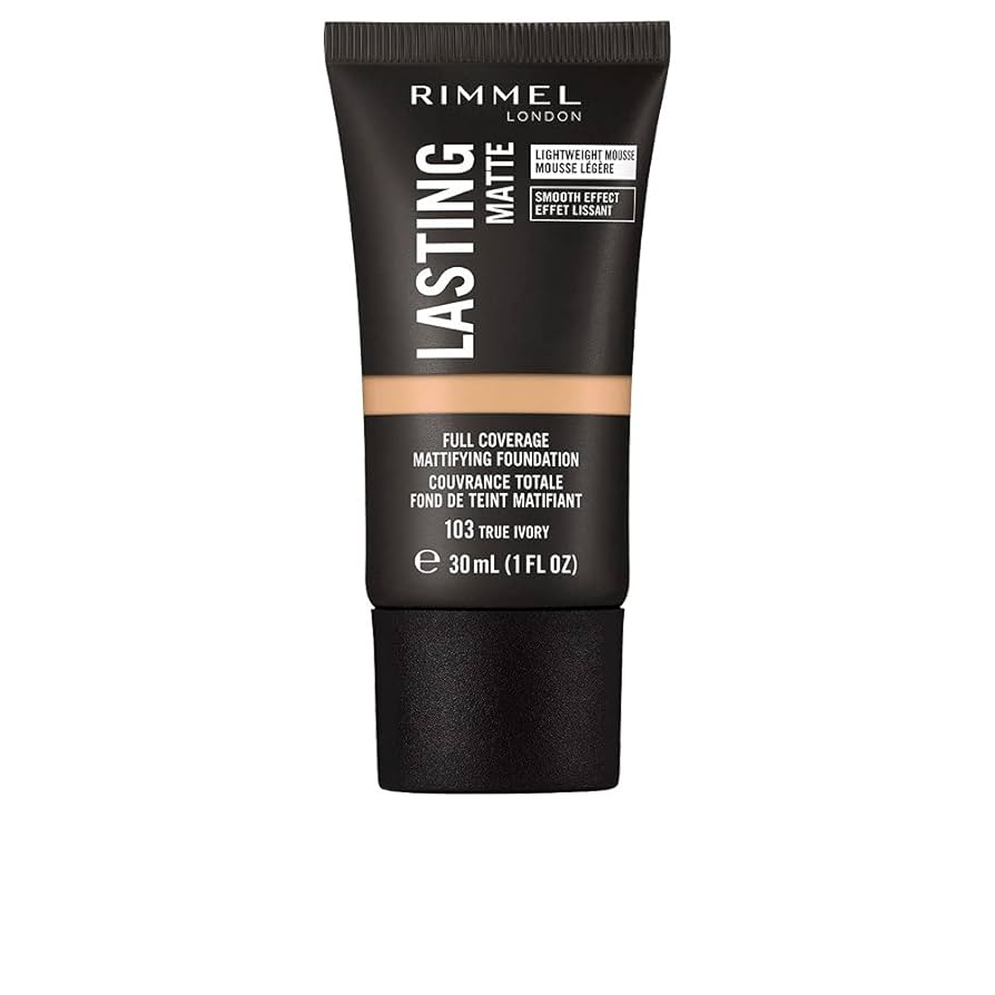 Rimmel Lasting Matte Foundation - 103 True Ivory - Branded Beauty