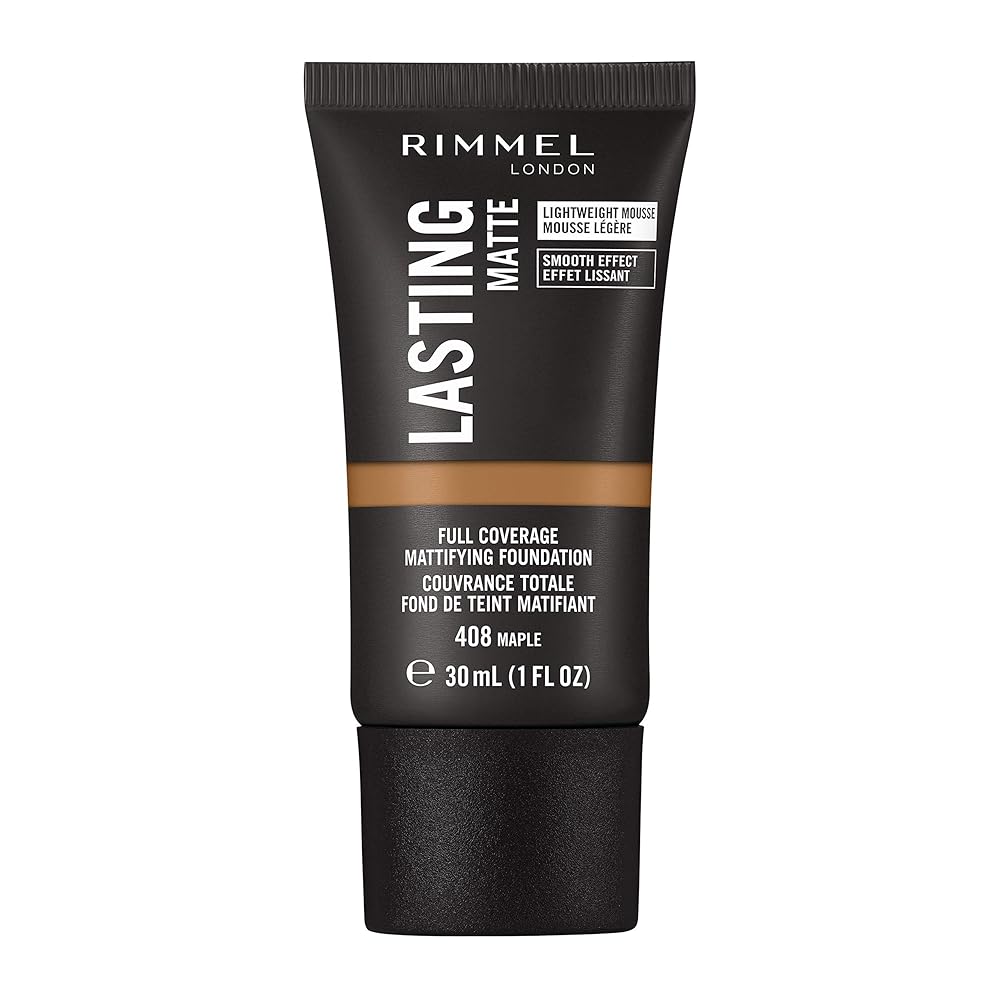 Rimmel Lasting Matte Foundation - 408 Maple - Branded Beauty