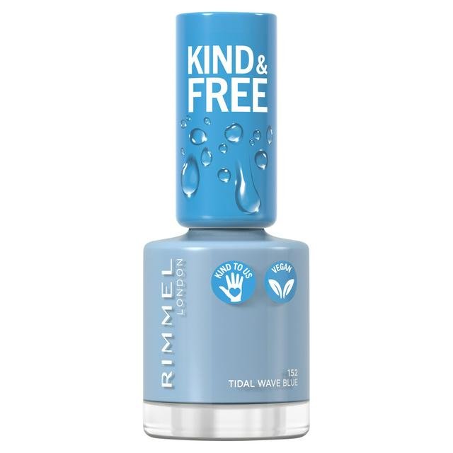 Rimmel London Kind & Free Nail Polish - 152 Tidal Wave Blue - Branded Beauty