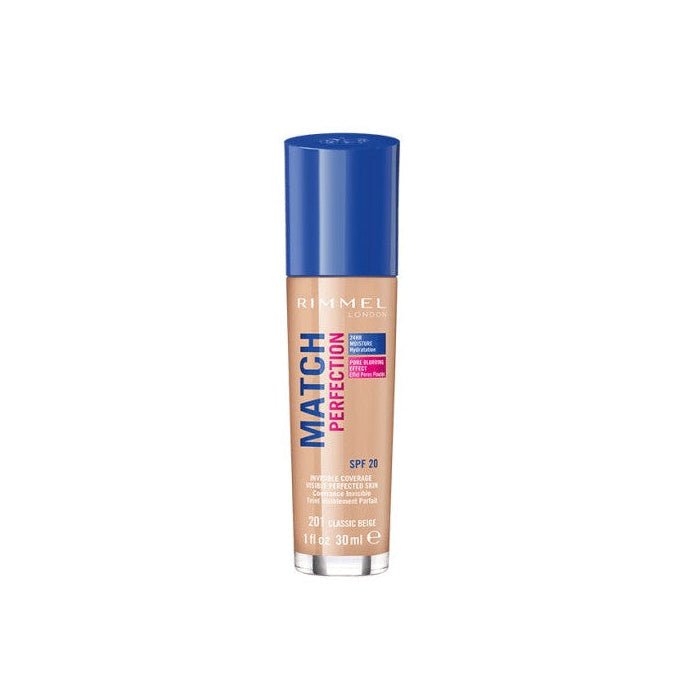 Rimmel Match Perfection Foundation - 201 Classic Beige - Branded Beauty