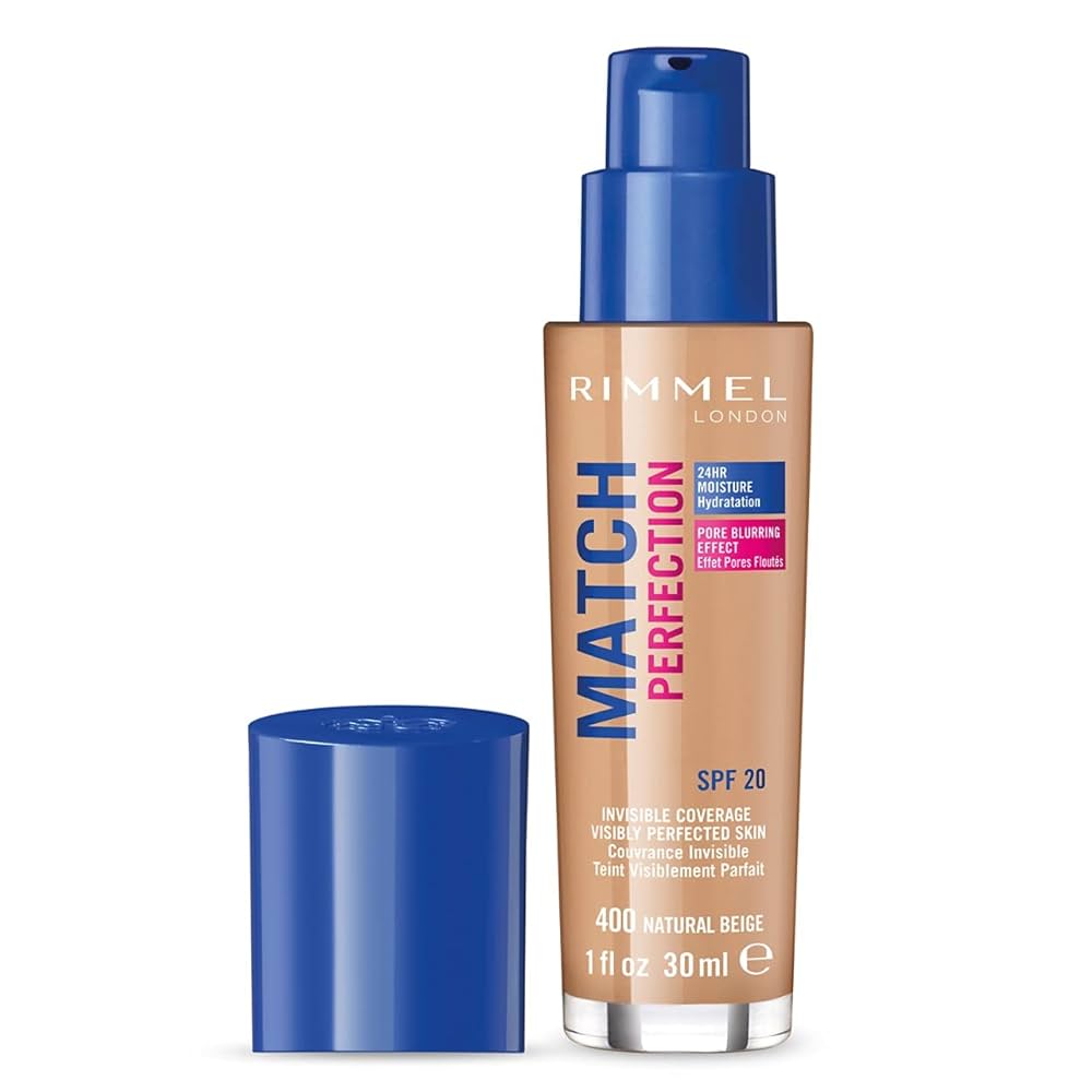 Rimmel Match Perfection Foundation - 400 Natural Beige - Branded Beauty
