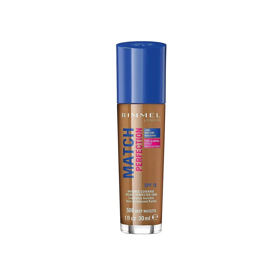 Rimmel Match Perfection Foundation - 506 Deep Noisette - Branded Beauty
