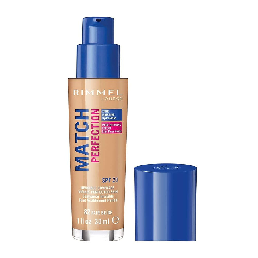 Rimmel Match Perfection Foundation - 82 Fair Beige - Branded Beauty