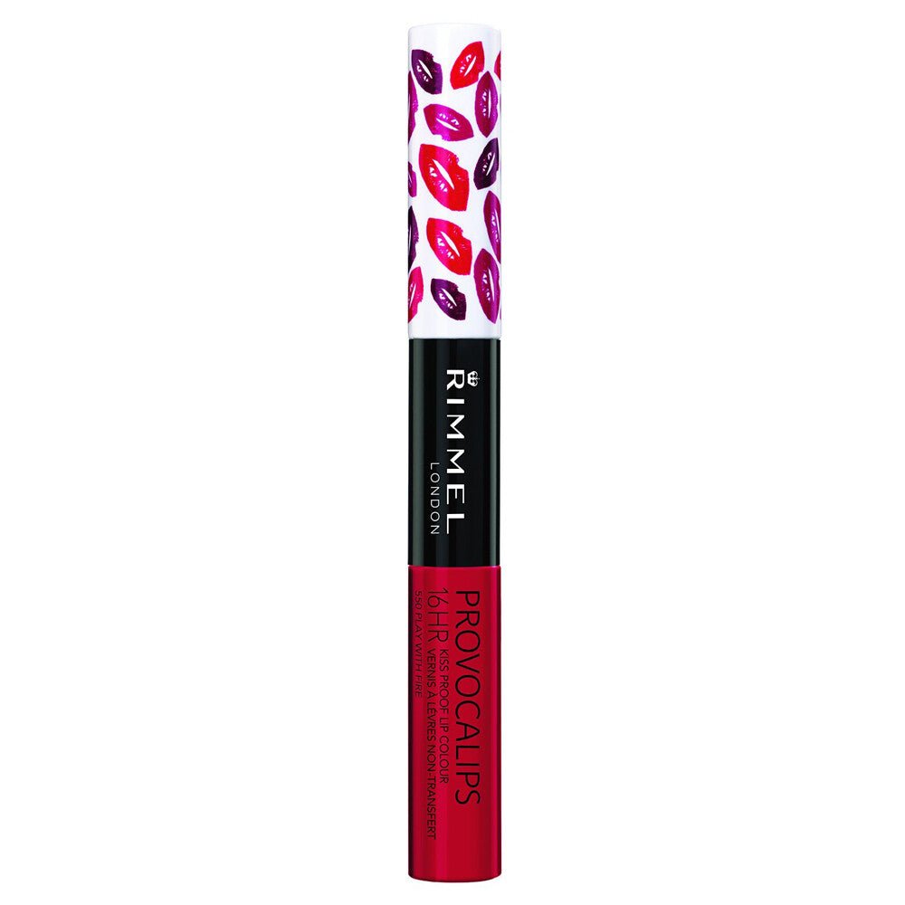 Rimmel Provocalips 16Hr Kiss Proof Up Colour Lipstick - 550 Play With Fire - Branded Beauty