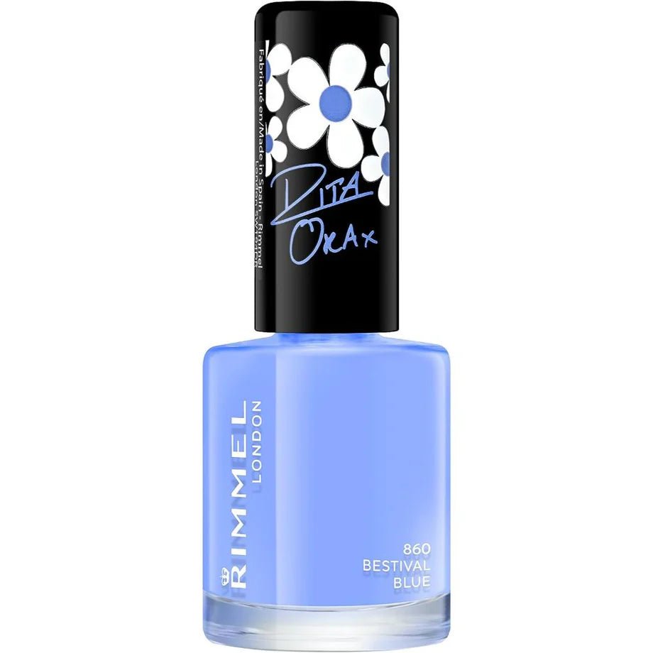 Rimmel Rita Ora 60 Seconds Super Shine Nail Polish - 860 Bestival Blue - Branded Beauty