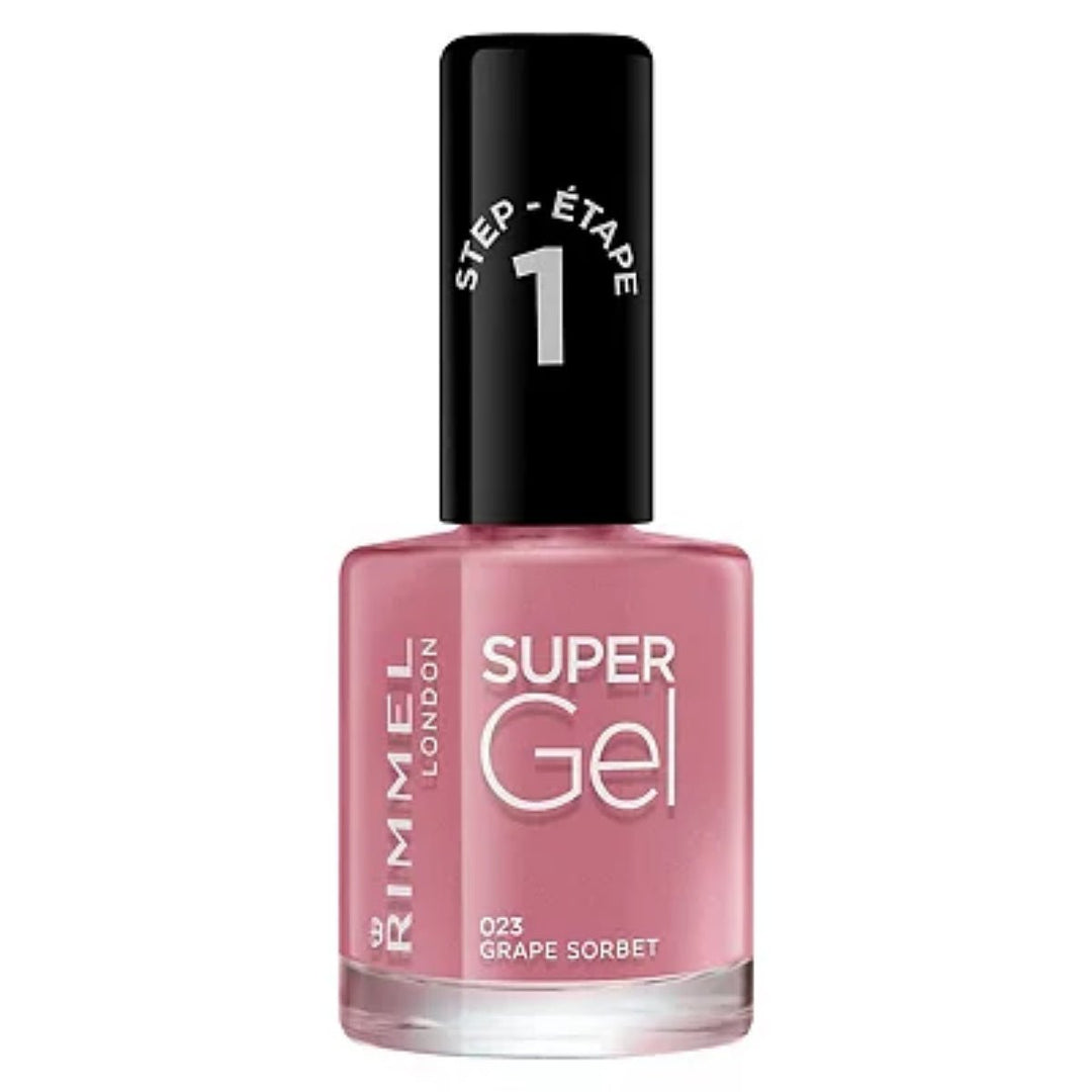 Rimmel Super Gel Nail Polish - 023 Grape Sorbet - Branded Beauty
