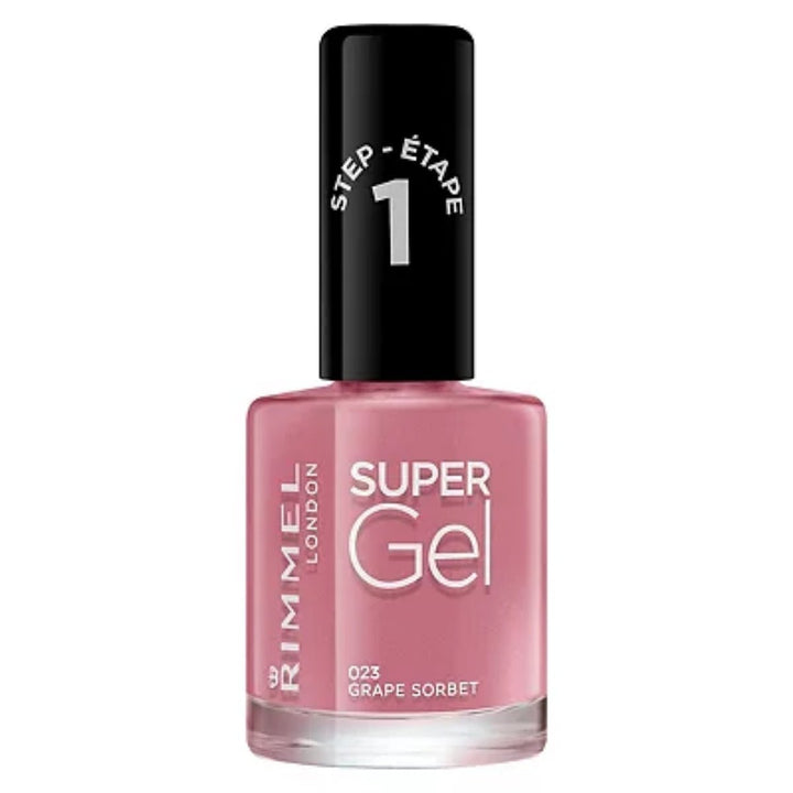 Rimmel Super Gel Nail Polish - 023 Grape Sorbet - Branded Beauty