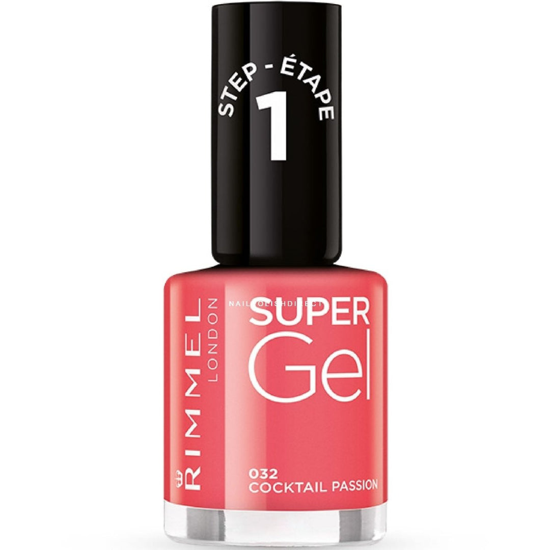 Rimmel Super Gel Nail Polish - 032 Cocktail Passion - Branded Beauty
