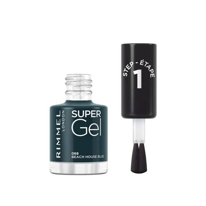 Rimmel Super Gel Nail Polish - 068 Beach House Blue - Branded Beauty