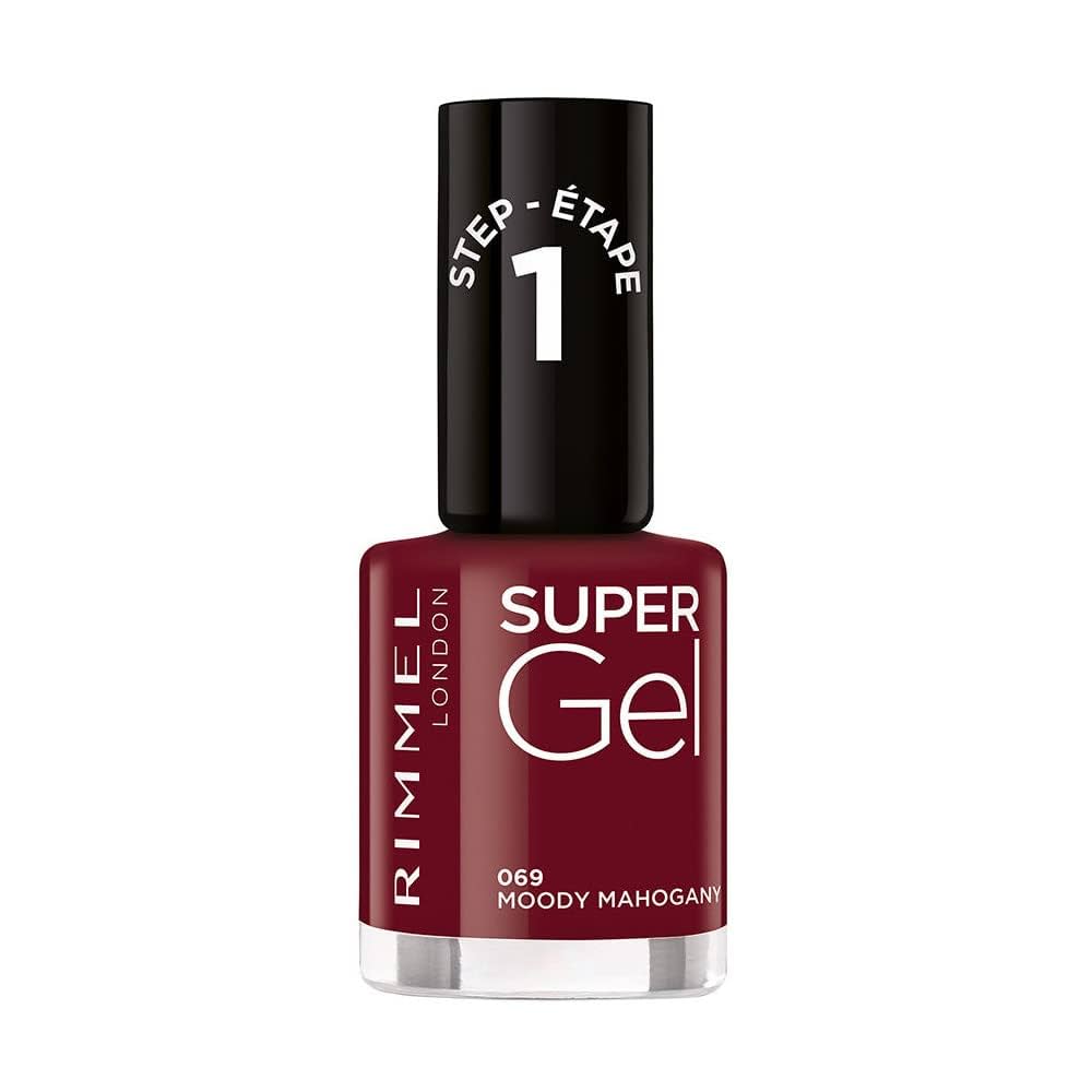 Rimmel Super Gel Nail Polish - 069 Moody Mahogany - Branded Beauty