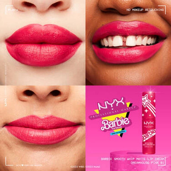 NYX Barbie The Movie Matte Lip Cream - 01 Dreamhouse Pink