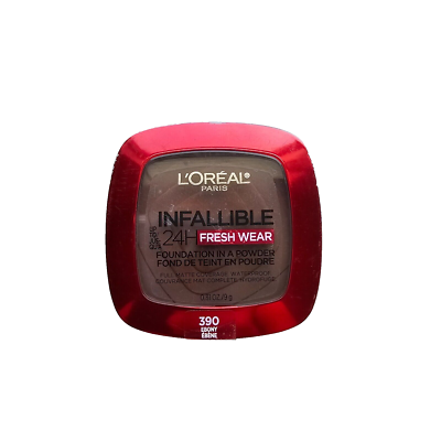 L'Oreal Infaillible 24H Fresh Wear Foundation Powder - 390 Ebony