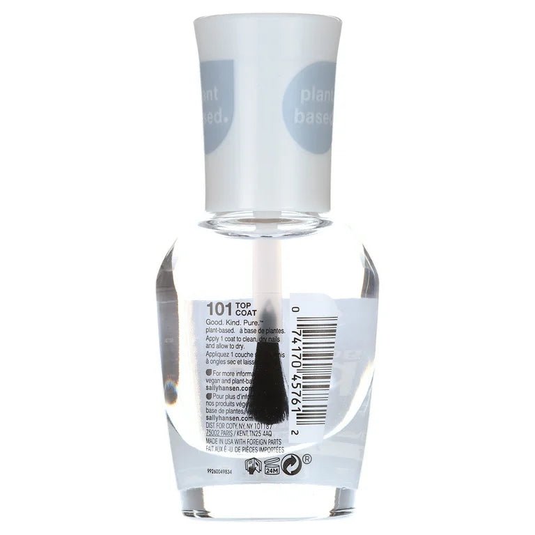 Sally Hansen Good Kind Pure Lasting Color Nail Polish - 101 Top Coat - Branded Beauty