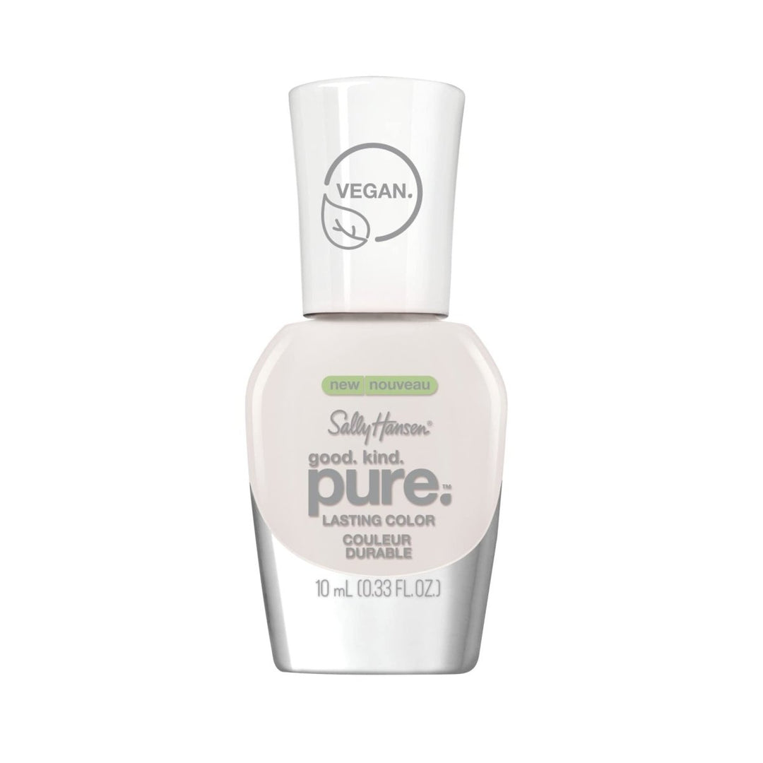 Sally Hansen Good Kind Pure Lasting Color Nail Polish - 110 White Tea Sheer - Branded Beauty